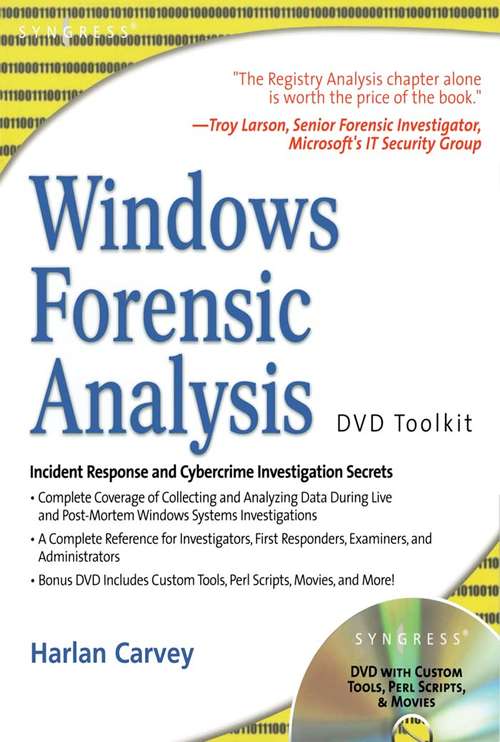 Book cover of Windows Forensic Analysis DVD Toolkit