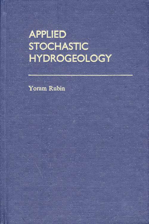 Book cover of Applied Stochastic Hydrogeology