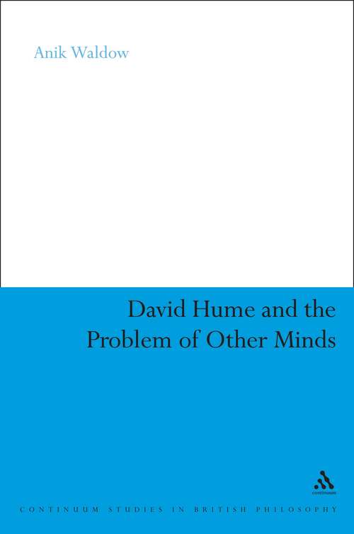 Book cover of David Hume and the Problem of Other Minds (Continuum Studies in British Philosophy)
