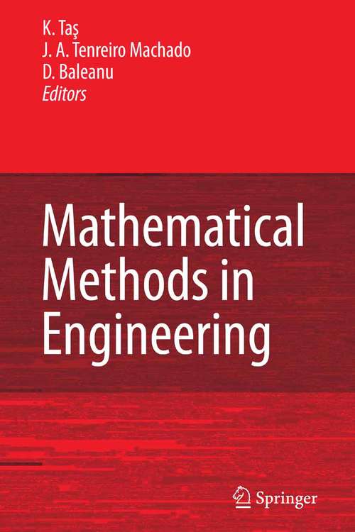Book cover of Mathematical Methods in Engineering (2007)