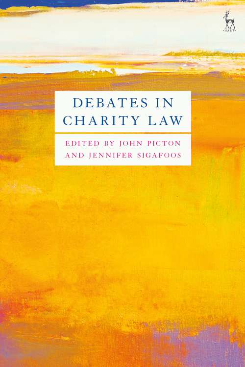 Book cover of Debates in Charity Law