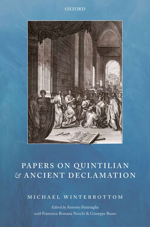 Book cover of Papers on Quintilian and Ancient Declamation