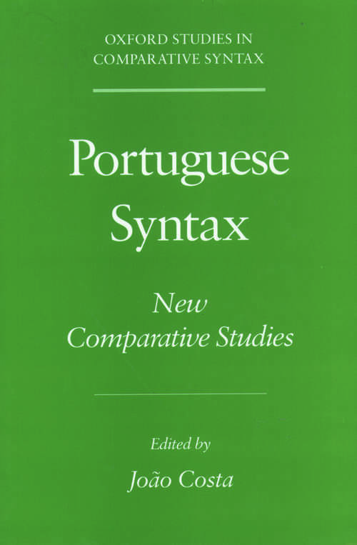 Book cover of Portuguese Syntax: New Comparative Studies