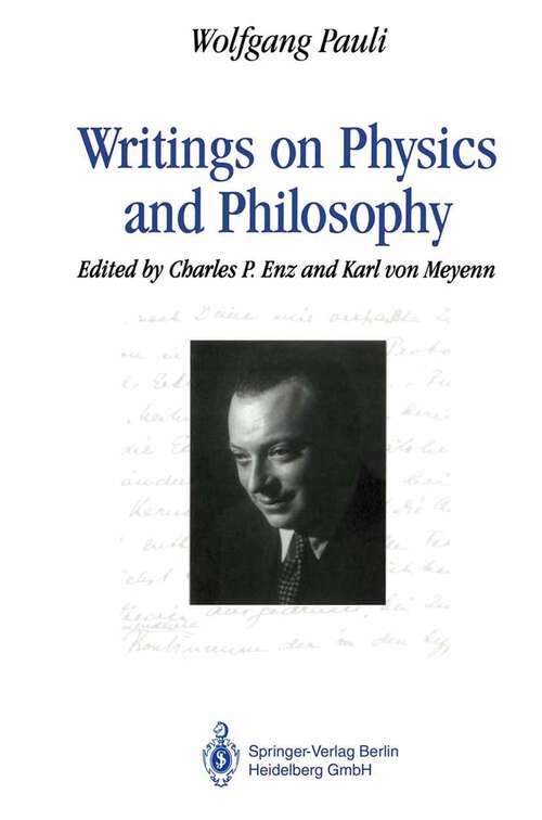 Book cover of Writings on Physics and Philosophy (1994)
