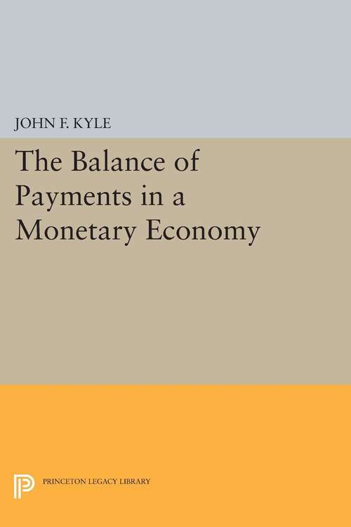 Book cover of The Balance of Payments in a Monetary Economy
