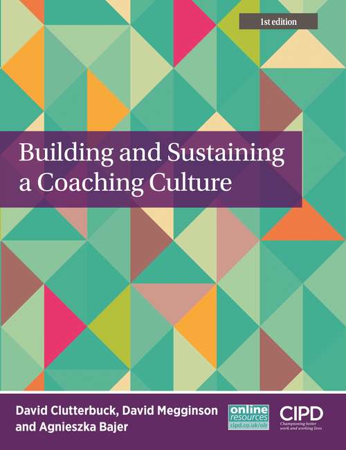 Book cover of Building and Sustaining a Coaching Culture