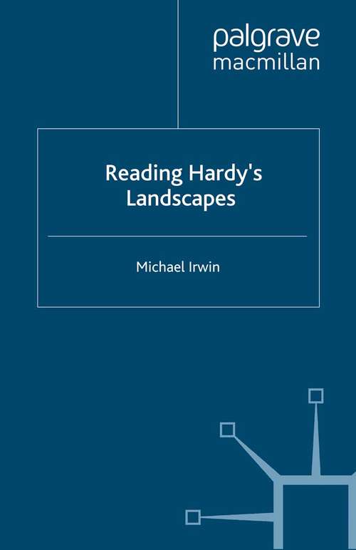 Book cover of Reading Hardy's Landscapes (2000)
