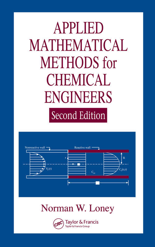 Book cover of Applied Mathematical Methods for Chemical Engineers