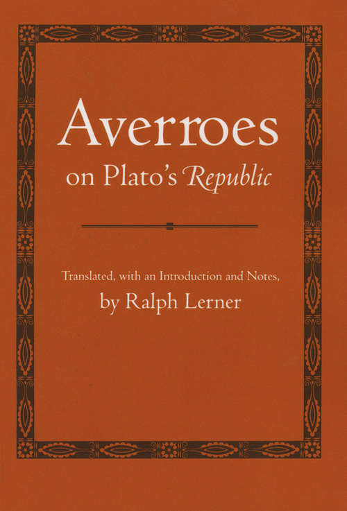 Book cover of Averroes on Plato's "Republic" (Agora Editions)