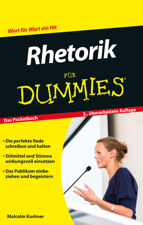 Book cover of Rhetorik für Dummies (Das Pocketbuch 2. Auflage) (Für Dummies)