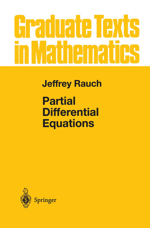 Book cover of Partial Differential Equations (1991) (Graduate Texts in Mathematics #128)