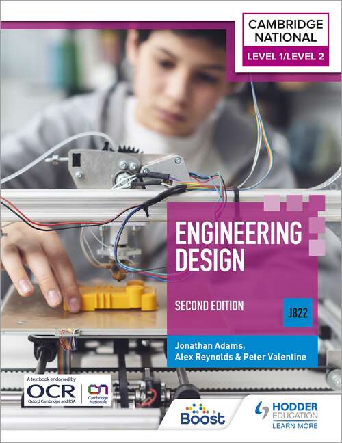 Book cover of Level 1/Level 2 Cambridge National in Engineering Design (J822): Second Edition