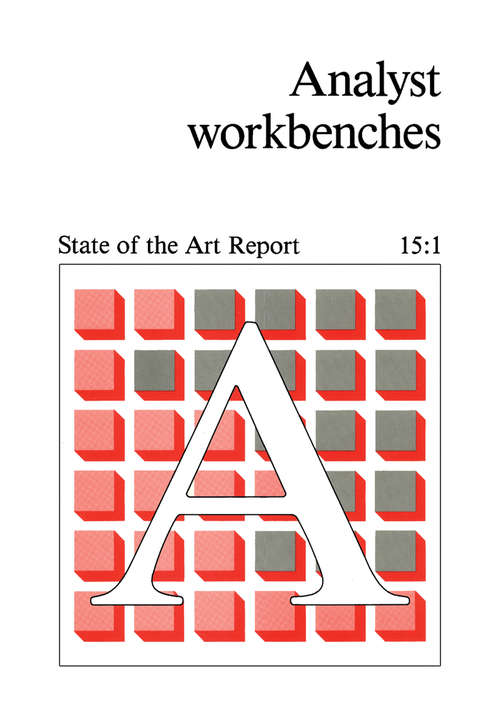 Book cover of Analyst Workbenches: State of The Art Report