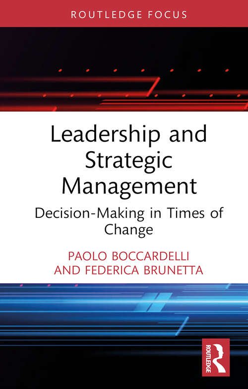 Book cover of Leadership and Strategic Management: Decision-Making in Times of Change (ISSN)