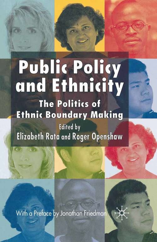 Book cover of Public Policy and Ethnicity: The Politics of Ethnic Boundary Making (2006)