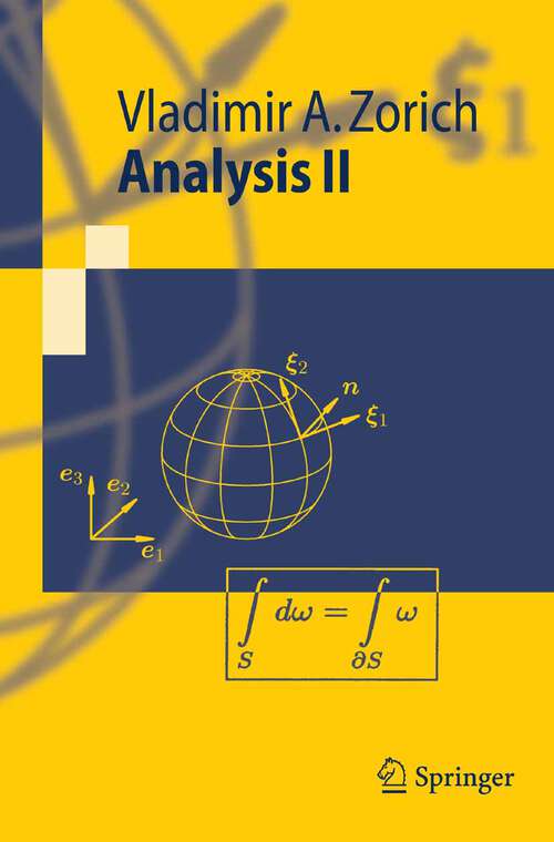 Book cover of Analysis II (1. Aufl. 2007) (Springer-Lehrbuch)