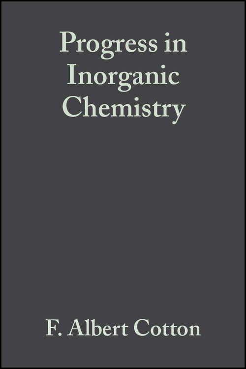 Book cover of Progress in Inorganic Chemistry (Volume 2) (Progress in Inorganic Chemistry #4)
