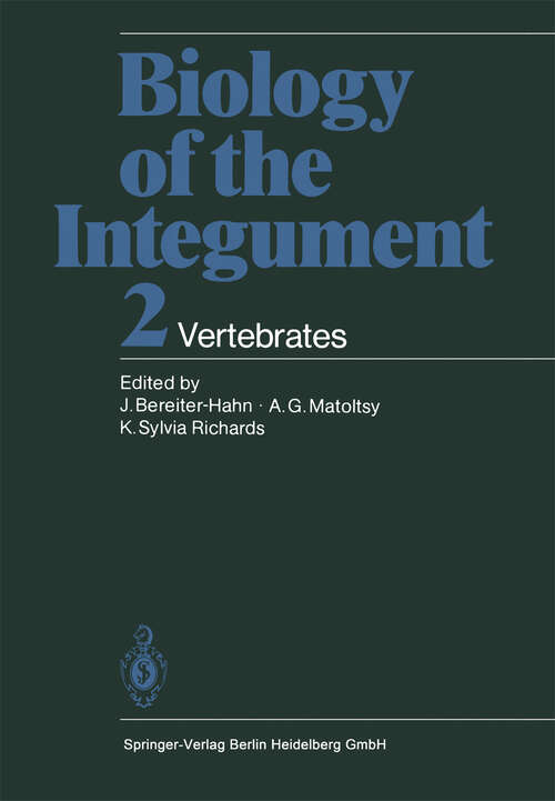 Book cover of Biology of the Integument: 2 Vertebrates (1986)