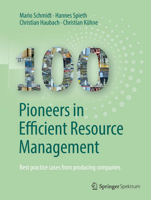 Book cover of 100 Pioneers in Efficient Resource Management