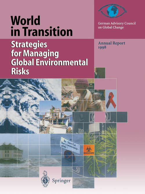 Book cover of Strategies for Managing Global Environmental Risks: Annual Report 1998 (2000) (World in Transition #1998)