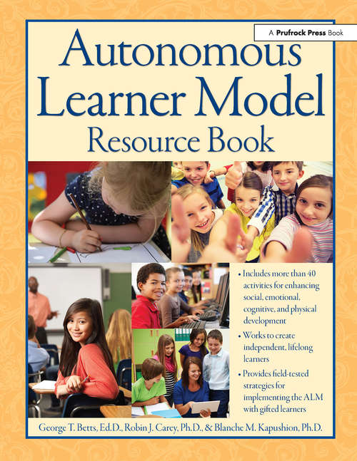 Book cover of Autonomous Learner Model Resource Book