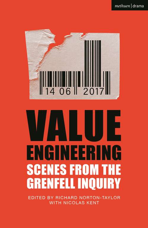 Book cover of Value Engineering: Scenes from the Grenfell Inquiry (Modern Plays)