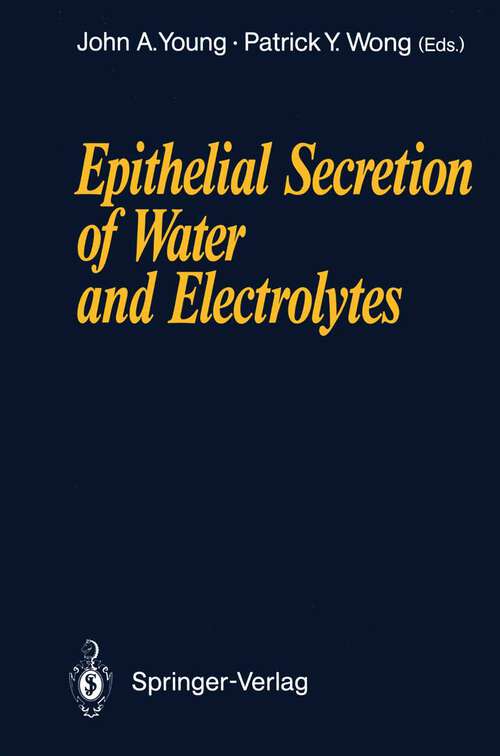 Book cover of Epithelial Secretion of Water and Electrolytes (1990)