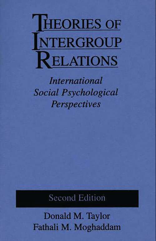 Book cover of Theories of Intergroup Relations: International Social Psychological Perspectives (2)