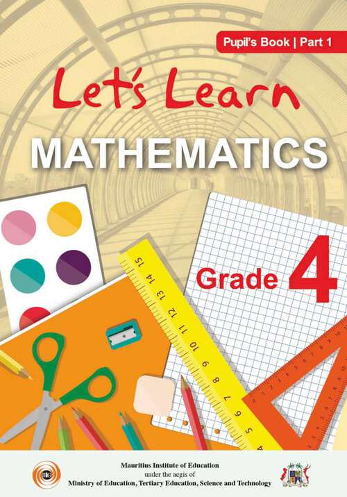 Book cover of Let's Learn Mathematics Part-1 - Pupil's Book class 4 - MIE