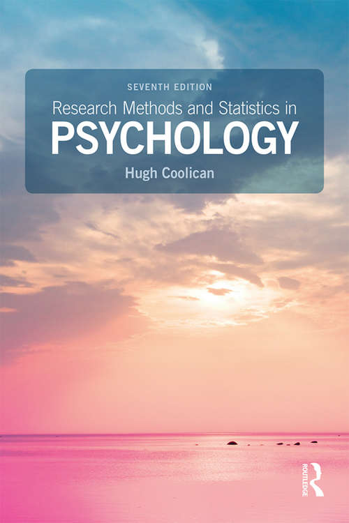 Book cover of Research Methods and Statistics in Psychology (7)