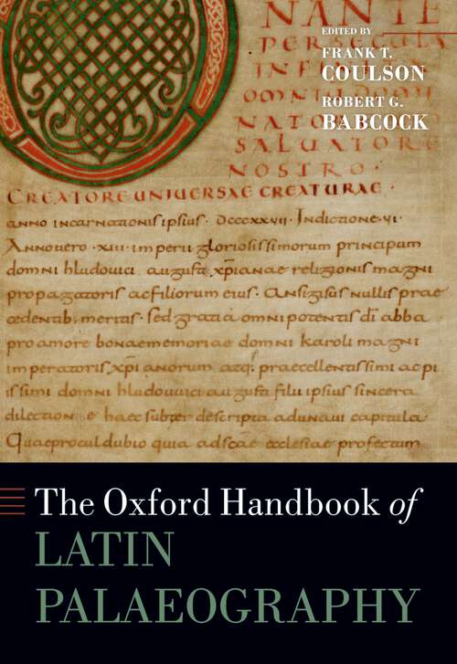 Book cover of The Oxford Handbook of Latin Palaeography (Oxford Handbooks)