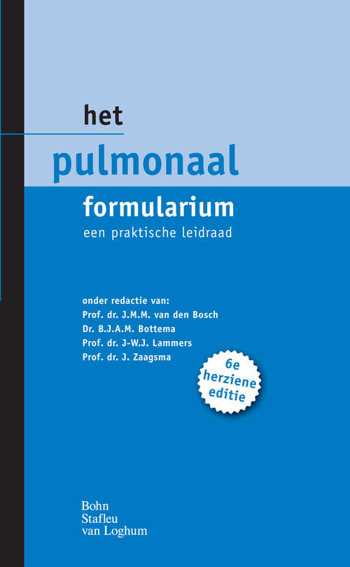 Book cover of Het pulmonaal formularium: Een praktische leidraad (2011) (Formularium reeks #2011)