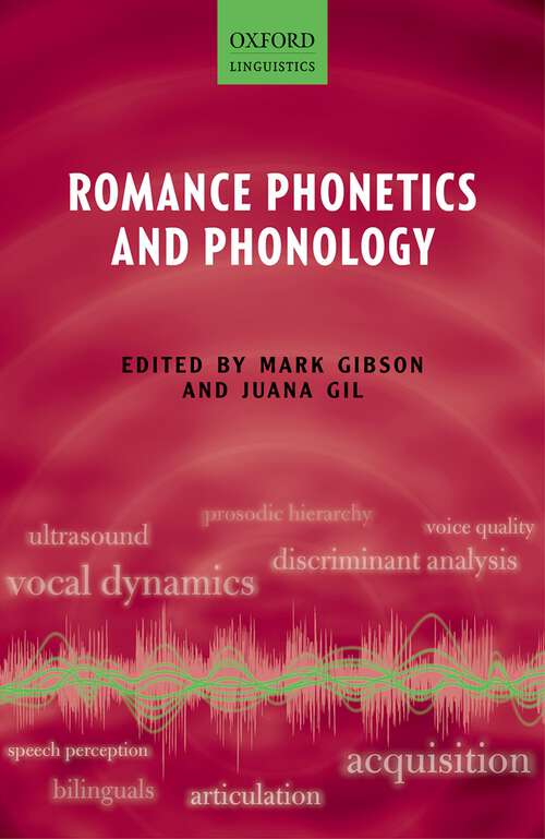 Book cover of Romance Phonetics and Phonology
