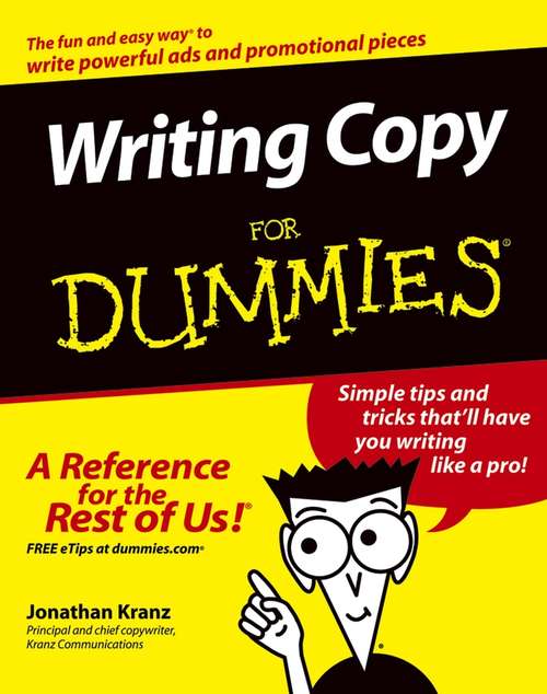 Book cover of Writing Copy For Dummies (For Dummies)