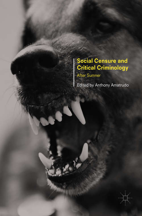 Book cover of Social Censure and Critical Criminology: After Sumner