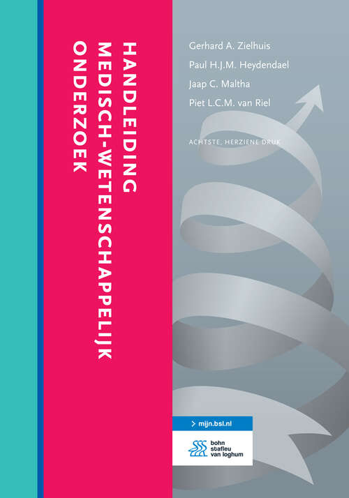 Book cover of Handleiding medisch-wetenschappelijk onderzoek (8th ed. 2016)