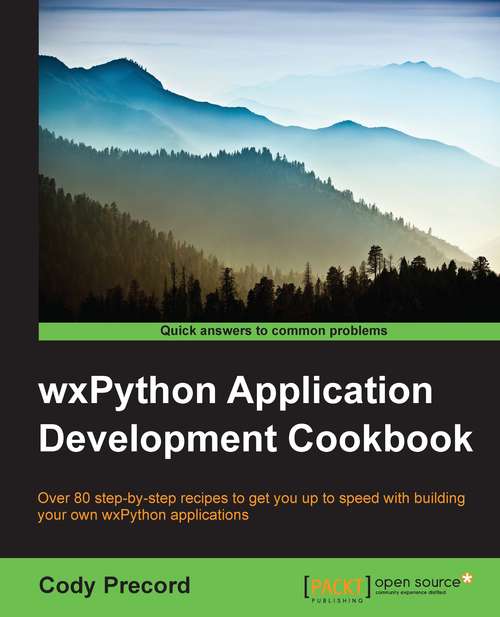 Book cover of wxPython Application Development Cookbook