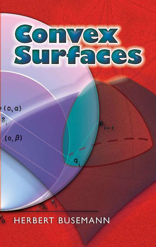 Book cover of Convex Surfaces (Dover Books on Mathematics)