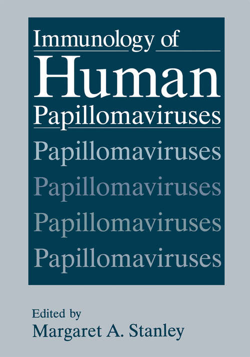 Book cover of Immunology of Human Papillomaviruses (1994)
