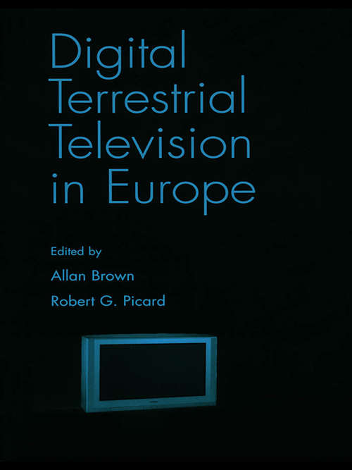 Book cover of Digital Terrestrial Television in Europe