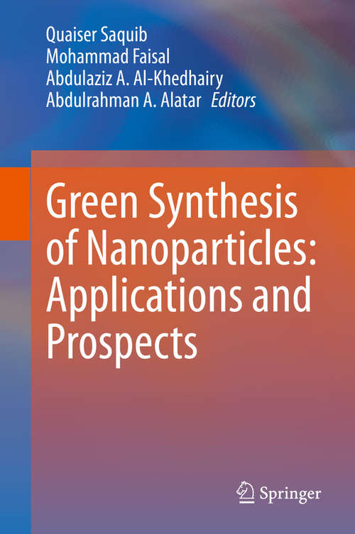 Book cover of Green Synthesis of Nanoparticles: Applications and Prospects (1st ed. 2020)
