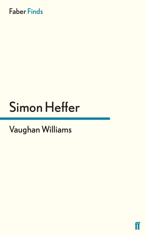 Book cover of Vaughan Williams (Main)