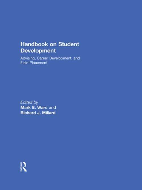 Book cover of Handbook on Student Development: Advising, Career Development, and Field Placement