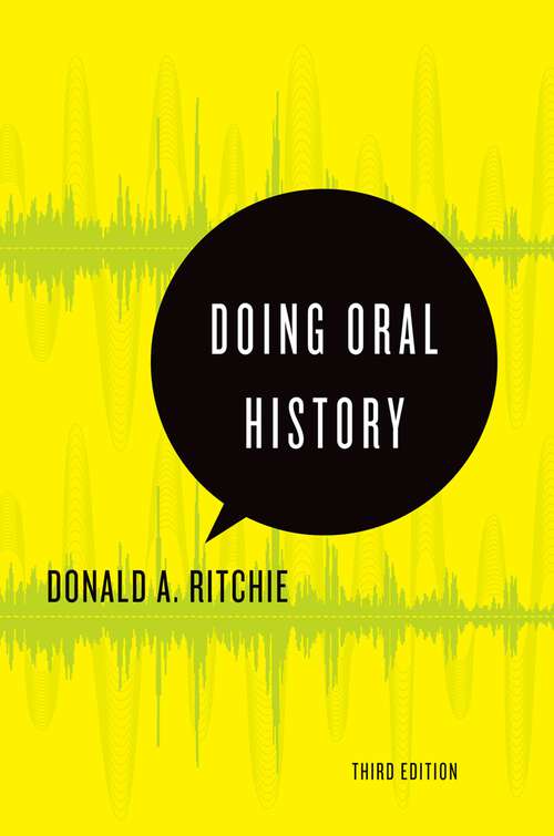 Book cover of Doing Oral History (3) (Oxford Oral History Series)