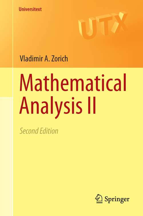 Book cover of Mathematical Analysis II (2nd ed. 2016) (Universitext)