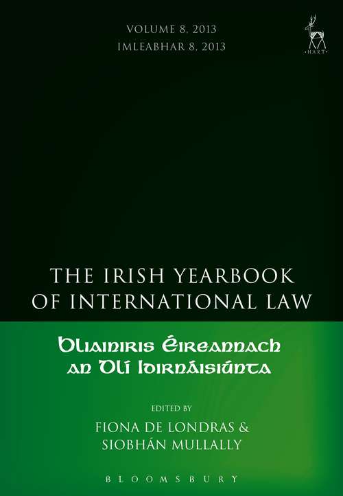 Book cover of The Irish Yearbook of International Law, Volumes 4-5, 2009-10 (Irish Yearbook of International Law)