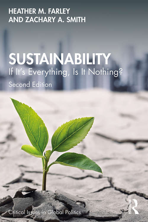 Book cover of Sustainability: If It's Everything, Is It Nothing? (2) (Critical Issues in Global Politics)