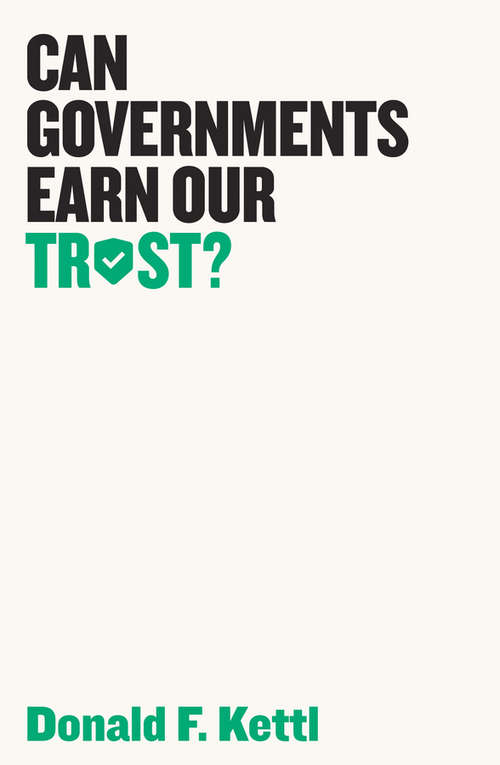 Book cover of Can Governments Earn Our Trust?