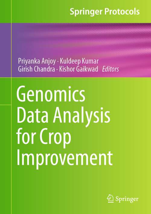 Book cover of Genomics Data Analysis for Crop Improvement (1st ed. 2024) (Springer Protocols Handbooks)