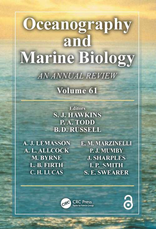 Book cover of Oceanography and Marine Biology: An annual review. Volume 61 (Oceanography and Marine Biology - An Annual Review #61)